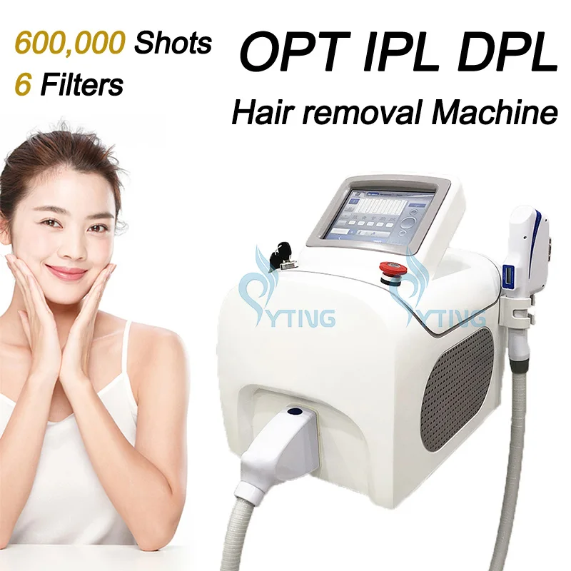 

DPL IPL Lazer Hair Remover Painless Skin Rejuvenation Laser Beauty Machine Permanent Hairs Removal 6 Filters 600000 Shots