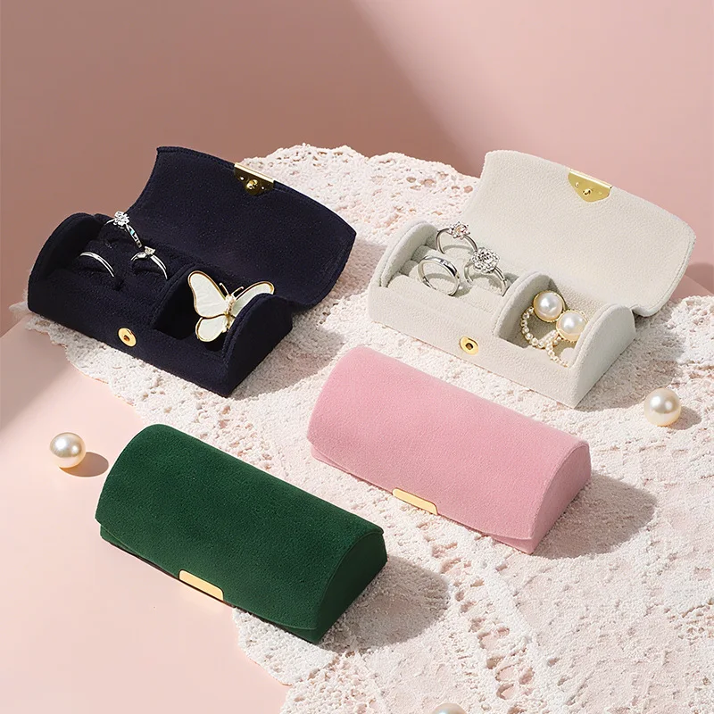 Portable Exquisite Mini Jewelry Box, Portable Bag, High-value Appearance Ring Box, Necklace and Earring Storage Box