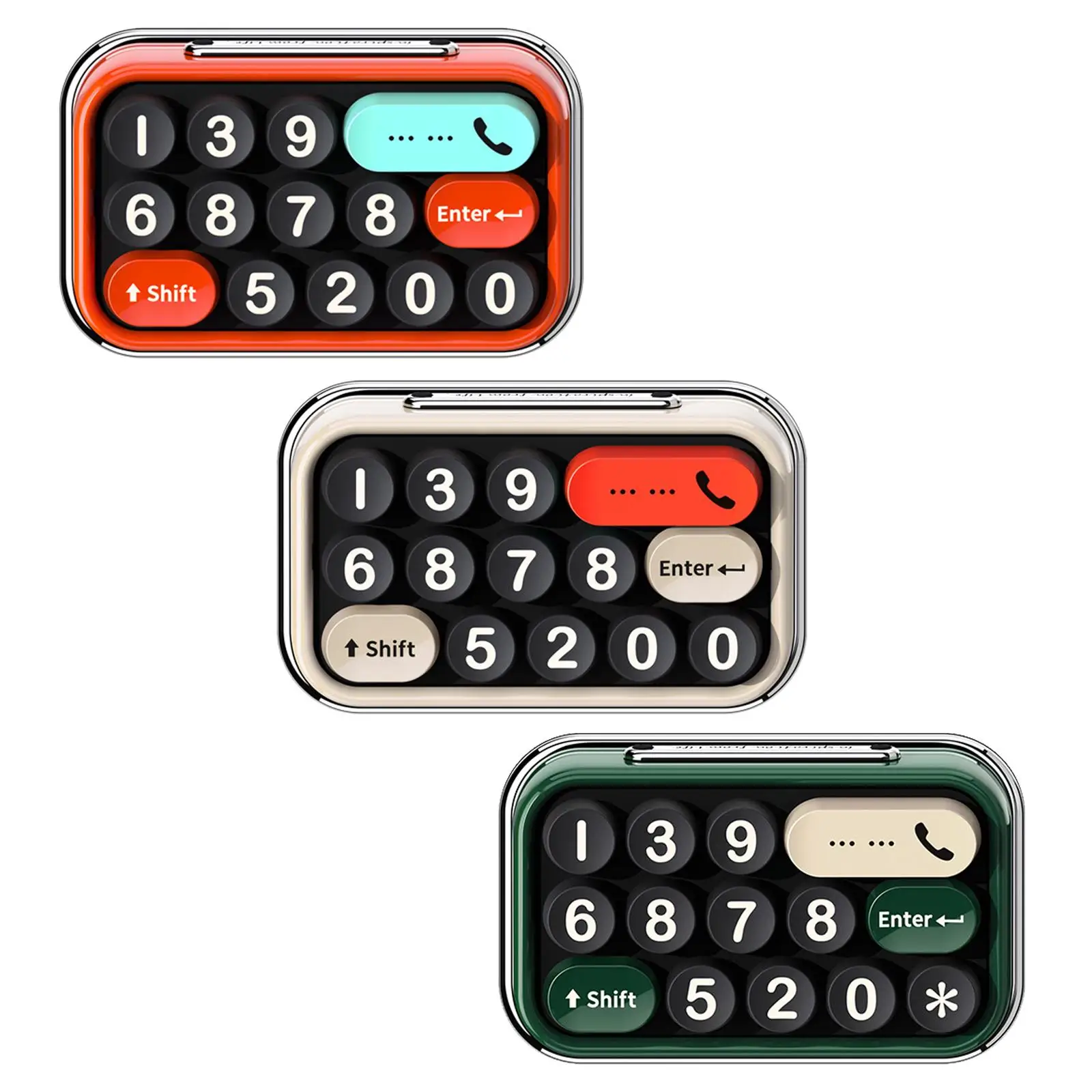 Car Parking Number Plate Lightweight Compact Mechanical Keyboard Shape Durable Notification Phone Number Card for Auto Interior