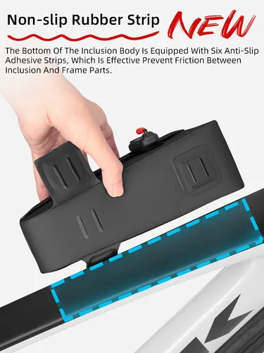 Imagen 2 del producto Rhinowalk-bolsa para tubo delantero de bicicleta, impermeable, con hebilla magnética, bolsa para cuadro superior de ciclismo, gran capacidad, para bicicleta de montaña y carretera