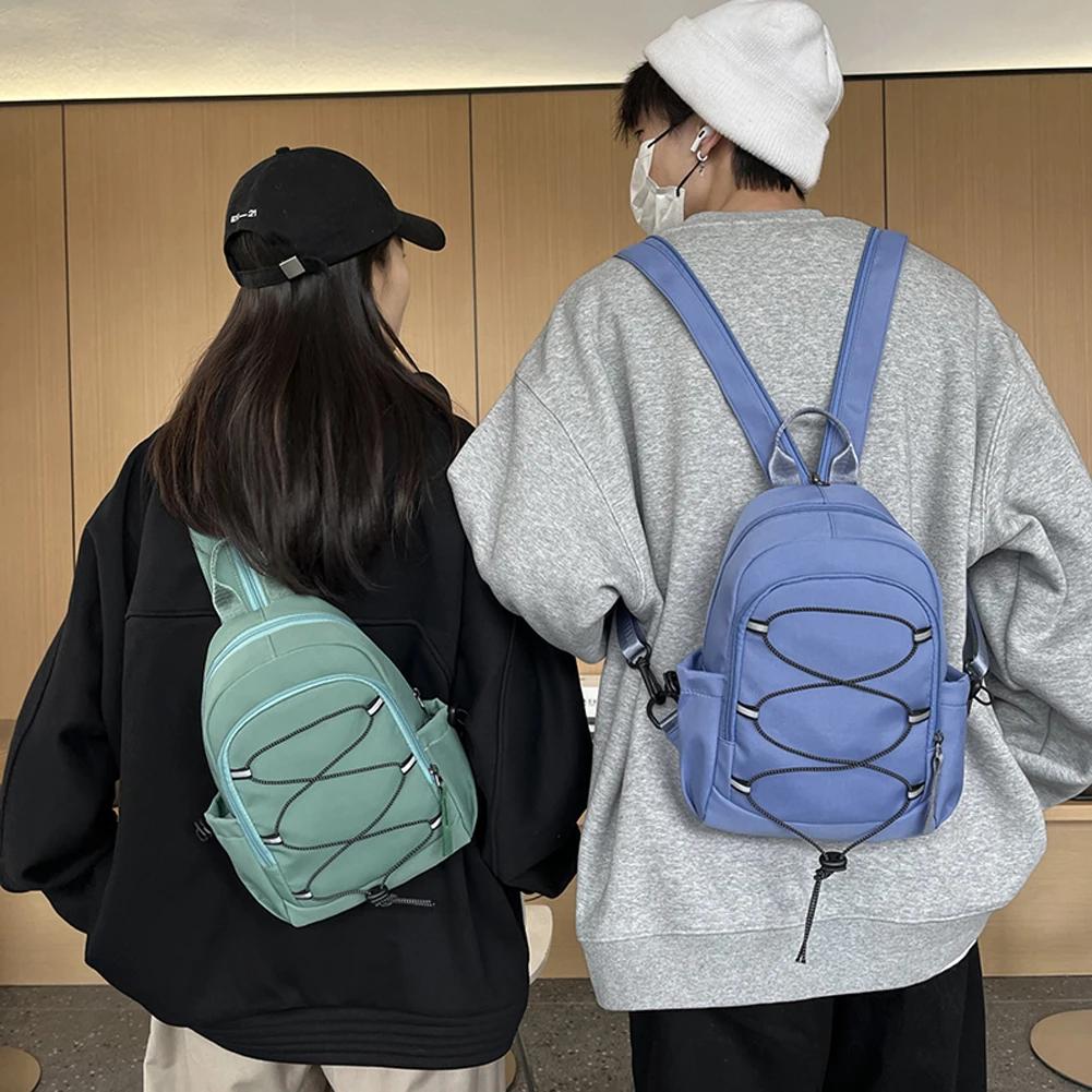 Multi-Function Casual Shoulder Bag Wear Resist Versatile Backpack Waterproof Simple Rucksack Outdoor Sports Camping Sling Bag