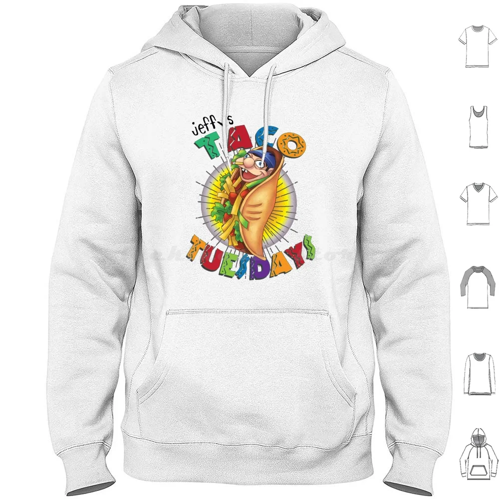 Jeffy Taco Tuesdays-Funny Sml Character Hoodie Cotton Long Sleeve Sml Jeffy Jeffy Sml Sml Jeffy Logo Trending Youtube