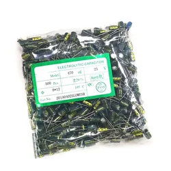 50-1000 szt. 10V 16V 25V 35V 50V 400V wysokiej częstotliwości kondensator aluminiowy 100 220UF UF 330UF 470UF 680UF 1000UF 2200UF 3300UF