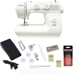 Hot Janome 2212 Sewing Machine Includes Exclusive Bonus Bundle