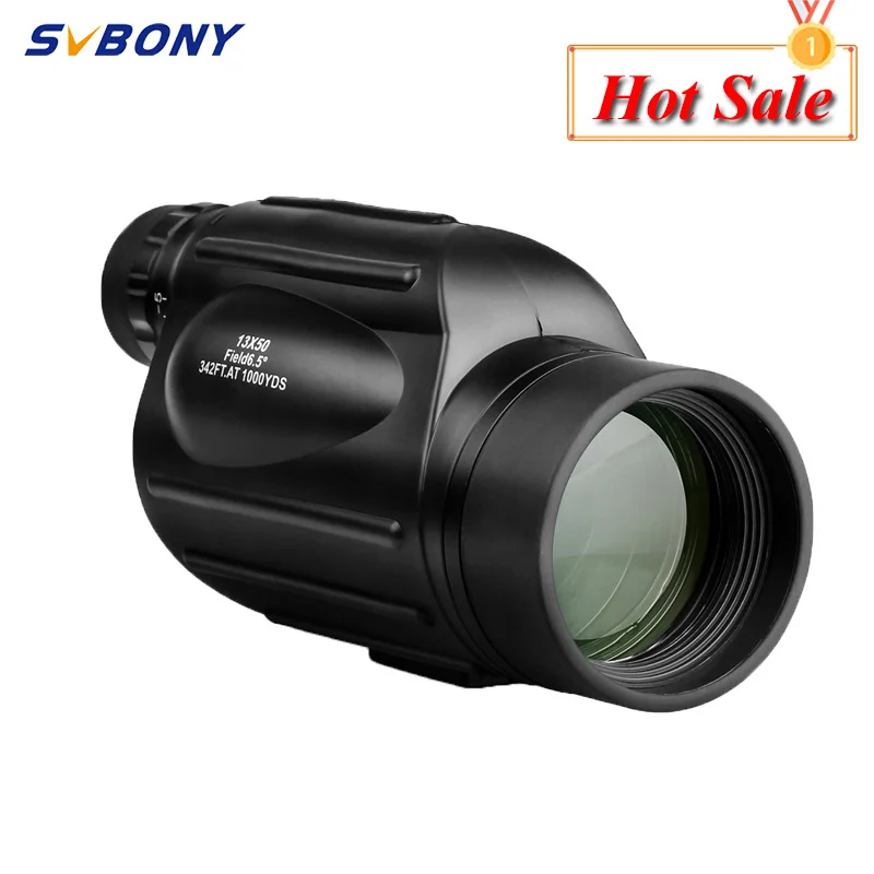 

SVBONY SV49 Telescope 13x50 Compact Single Hand Focus Telescope with Cross Reticle Plate for Wildlife Watching