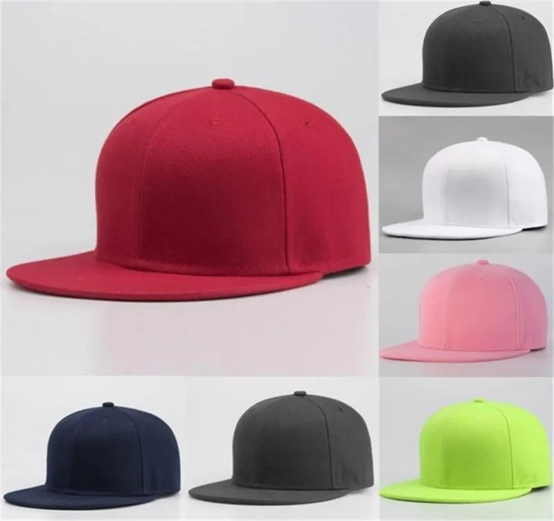 Fashion Causal Men Women Cap Sports Baseball Cap Blank Plain Solid Snapback Golf ball Hip-Hop Hat