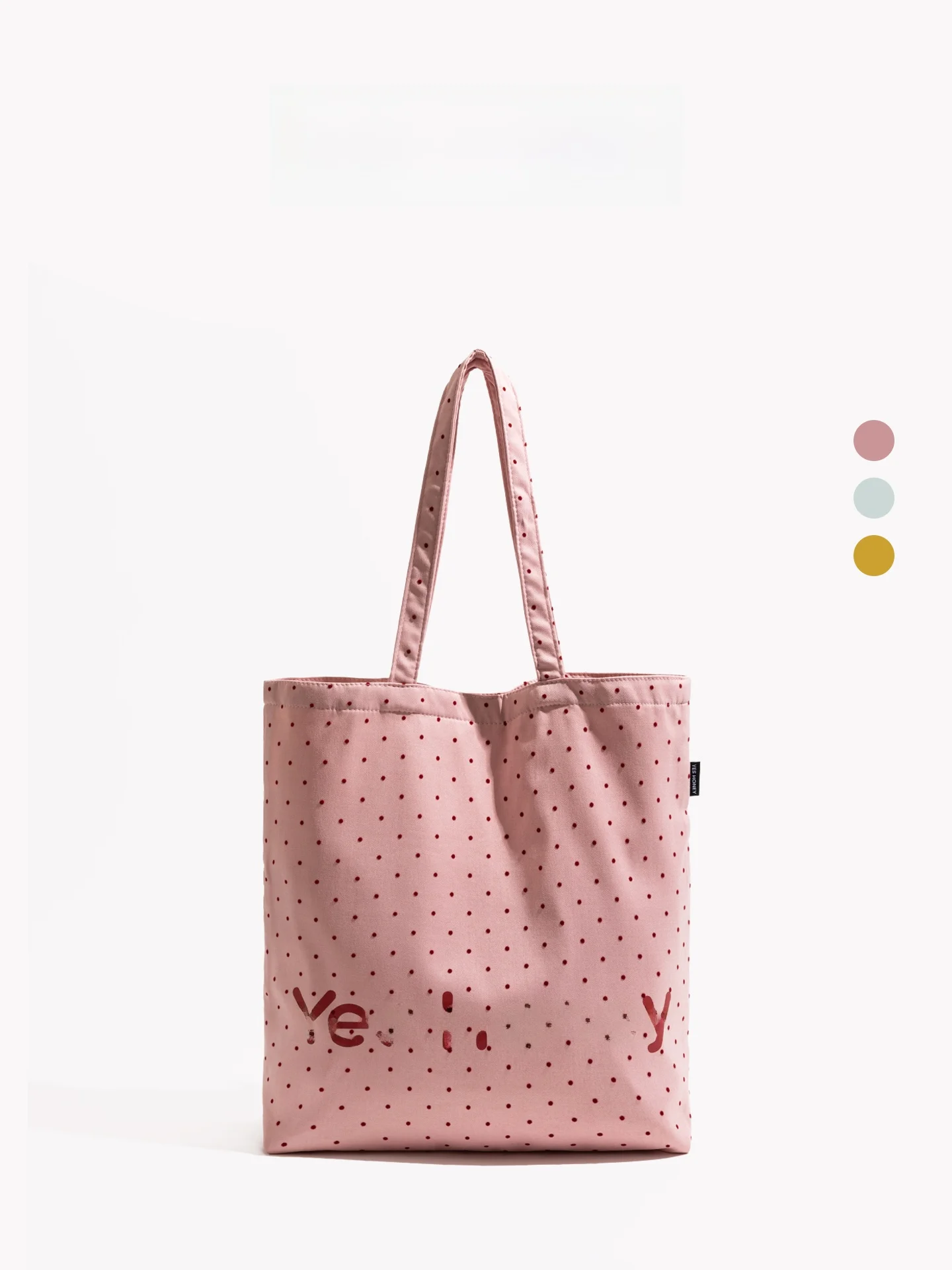 

Large Capacity Polka Dot Letter Tote Bag Korean Style Single Shoulder Bag Lazy Commuter Handbag Soft Handle Women's Bag
