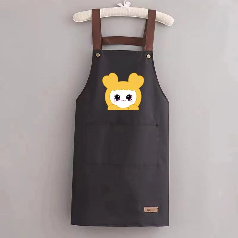 Kpop Idol TWICE Kitchen Apron Ladies Men Home Aprons Cute Wipeable Oil Resistant Baking BBQ Restaurant Cafe Aprons FANS Gifts - view 3