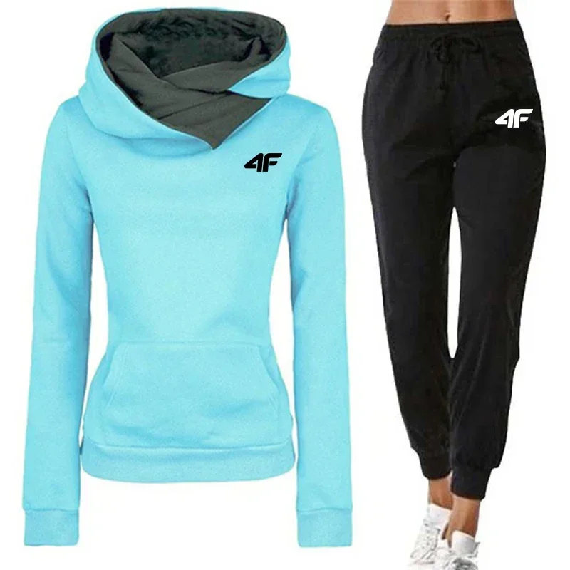 Outdoor Hot Sales Daily Damen-Trainingsanzug, Hoodies, lange Ärmel, lässig, einteilig, Sweatshirts, Jogginghosen, Komfort, Joggen, Sport