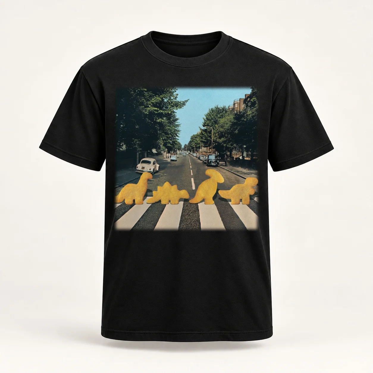 Dinosaur chicken nuggets - nuggie road Women T-Shirt Blouse summer clothes funny clothes for woman