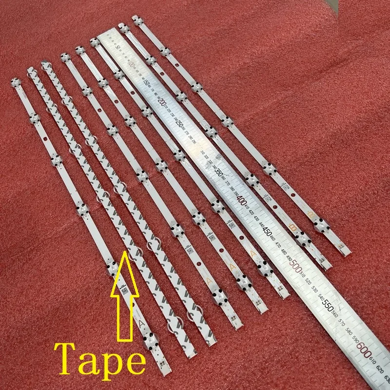 Kit Led Backlight(8) Voor Toshiba 49V5863DG LT-49C890 Een Panasonic TX-49GS352B TX-49FX550E TX-49FX555B VES490QNYS VES490UNYL-2D-N01