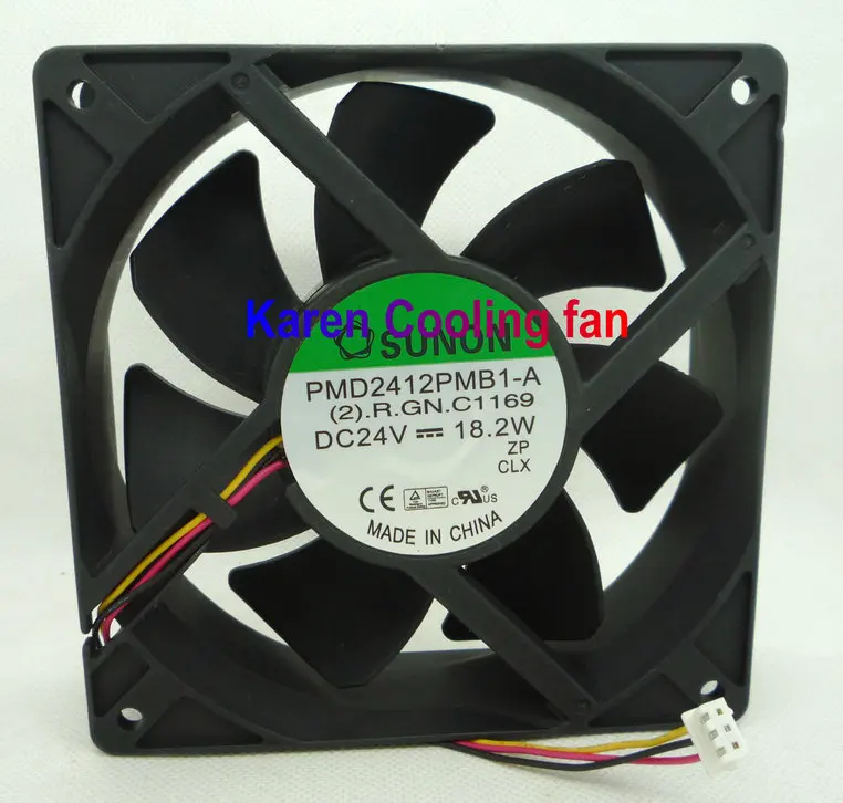 

Original for Sunon PMD2412PMB1-A DC24V 18.2W 120*120*38MM 12cm Alarm Signal Inverter cooling fan