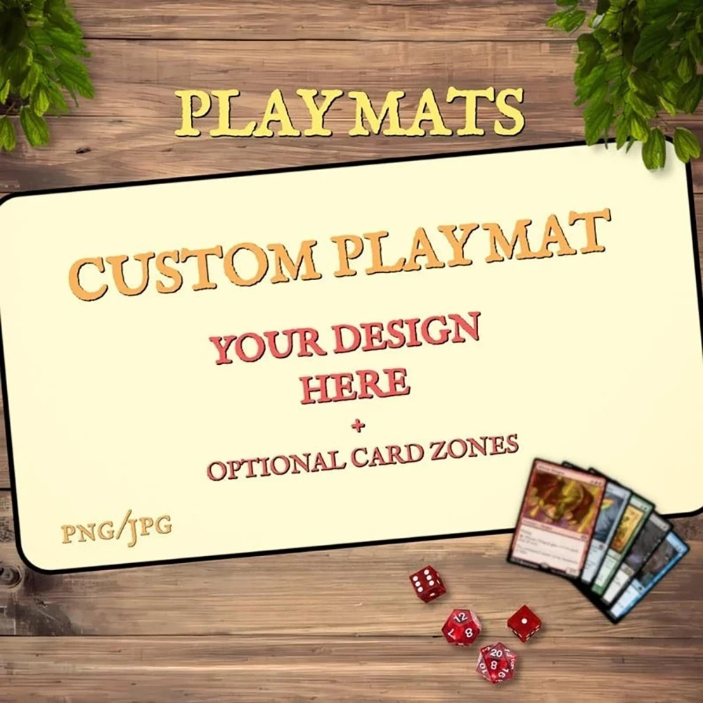 

Пользовательский игровой коврик MTG Magic Card Battle Mat 35X60CM Настольный коврик tapete Magic mtg Нескользящий прочный прошитый край DIY TCG игровой коврик