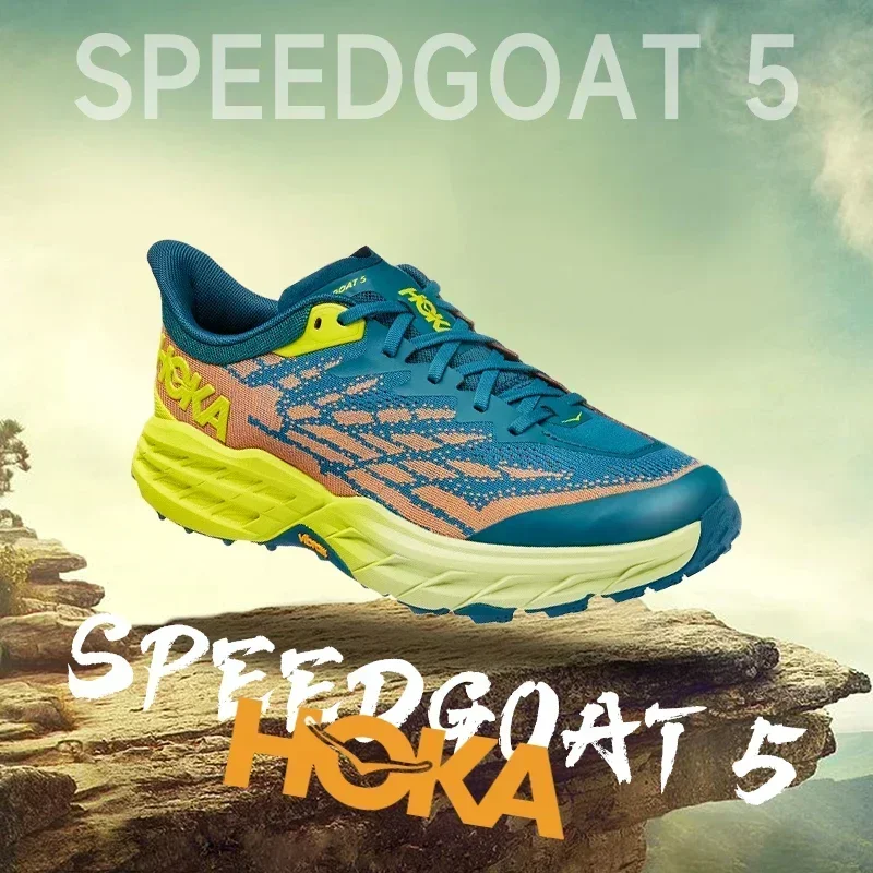 HOKA SPEEDGOAT 5 Trail Running Shoes Men Ultra-light Anti-skid Outdoor Off-road Trekking Shoes All Terrain Mountain Hiking Shoes