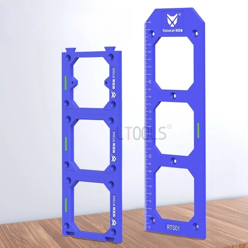 Switch Socket Opening Template Square Hole Wardrobe Bottom Box Opener Countersunk Slotted Screw Hole Base Plate Woodworking Tool