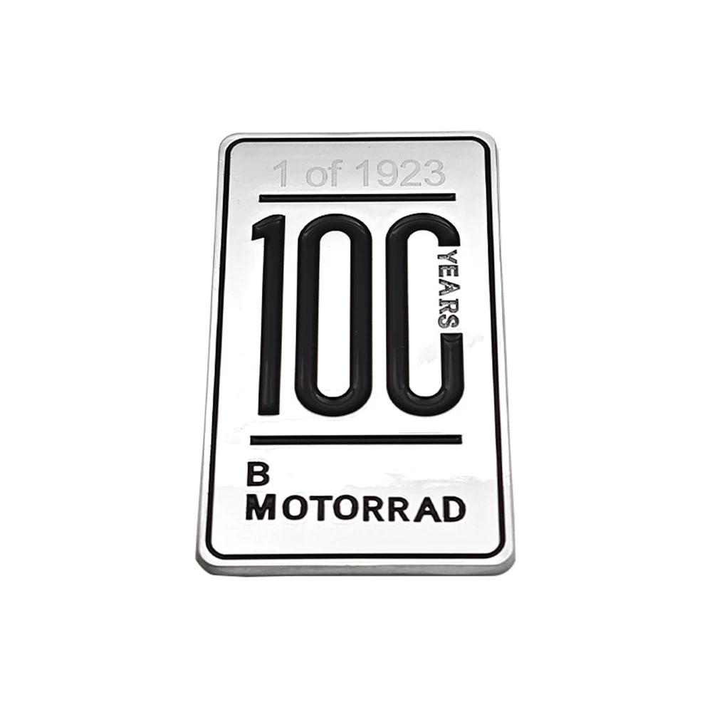 Motorcycle Accessories 100 Years Zinc alloy Badge Sticker Trim For BMW R18 R9T R12 RnineT S1000RR XR R R1200GS LC R1250GS F750GS