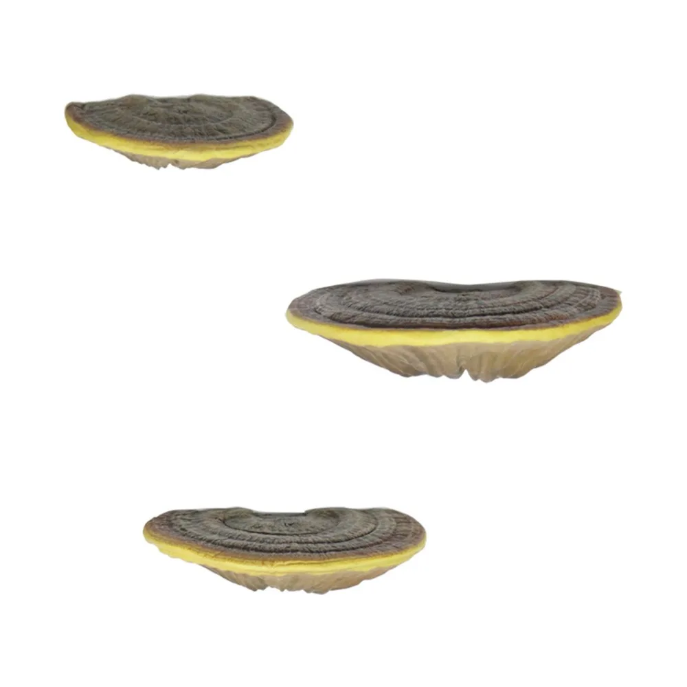 

3Pcs/set Hanging Mushroom Wall Shelf Realistic Decorative Simulation Mushroom Pendant Hand-painted Garden Mushroom Ornament Lawn