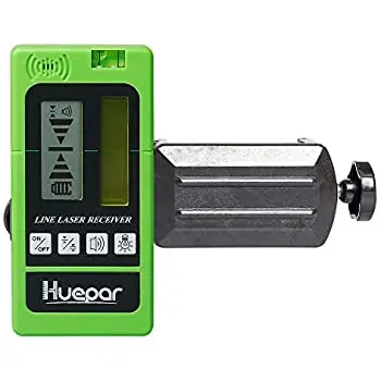 

Huepar LR-5RG Two-Sided Back-lit LCD Display Detector for Pulsing Line Lasers,Red and Green Beams Laser Level Receiver