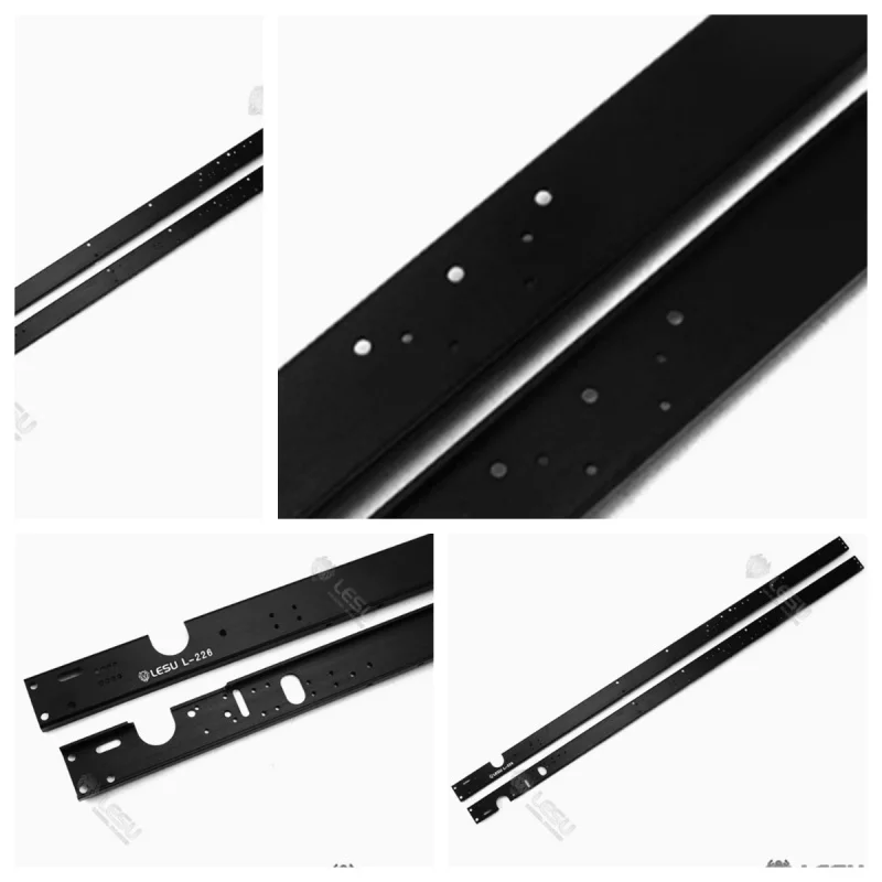 Metal Chassis Rail Frame Part For 1/14 LESU RC 6*6 Tractor Truck Model Outdoor Toys