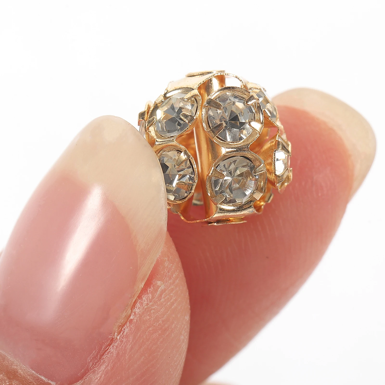 

90 Pcs Wreath Diamond Bracelet Beads Travel Color Copper Large Hole Spacer