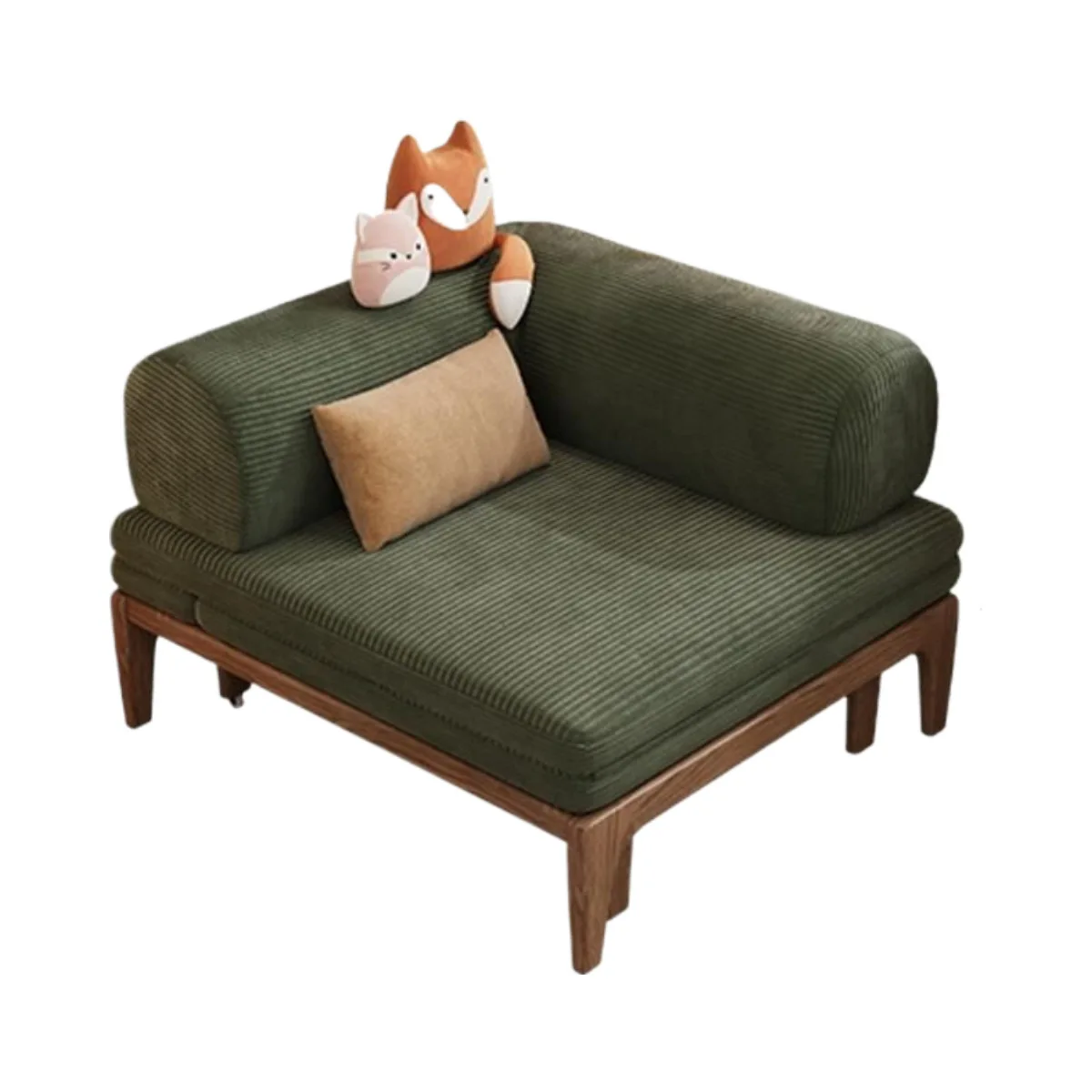 Solid wood small apartment folding sitting and lying dual-purpose study bedroom multi-functional single pull push