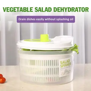 Salad sấy spinner cho rau diếp, máy giặt máy sấy, máy ly tâm rau giòn hơn, phụ kiện nhà bếp 12 Salad salad sấy rau chính bán hàng - №12