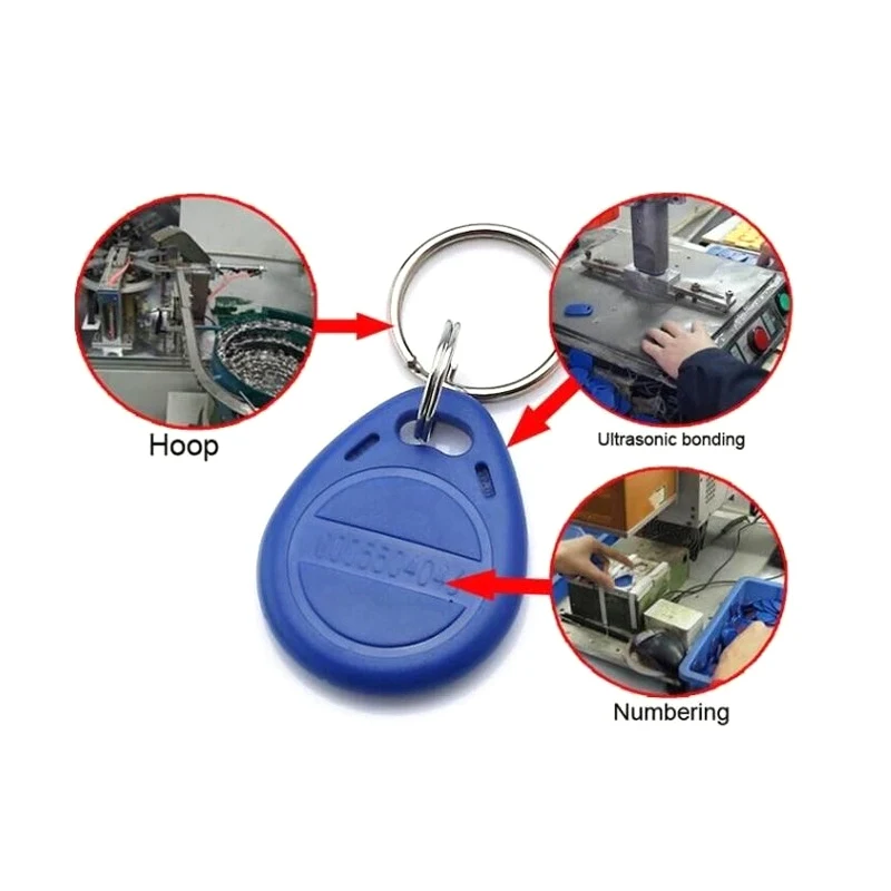 5pcs EM4100 Copy Rewritable Writable Rewrite Duplicate RFID Tag Can Copy EM4100 125khz card Proximity Token Keyfobs Random