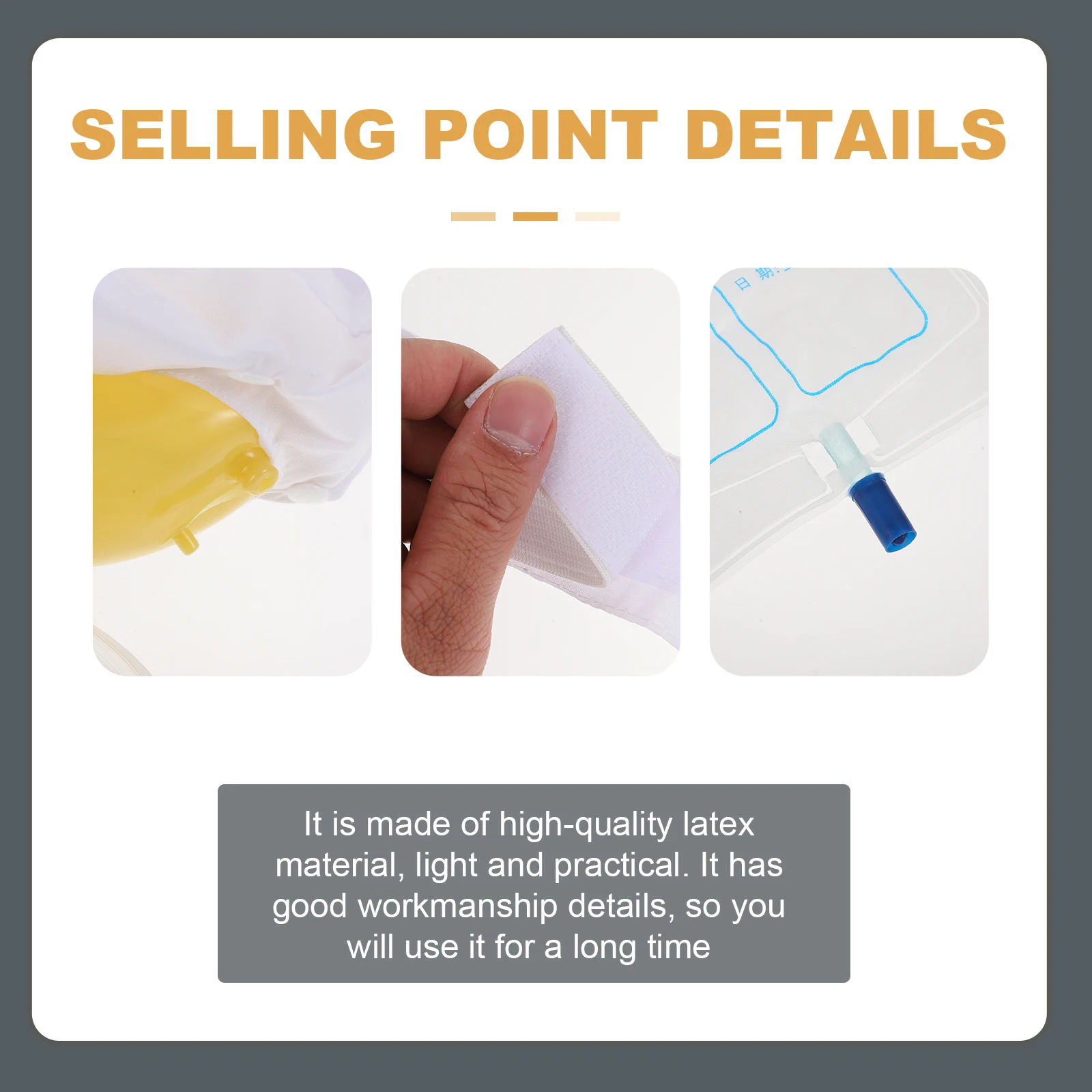 

Men's Urine Bag Practical Patient Urinal Urinals for Container Universal Useful Emulsion Storage Man