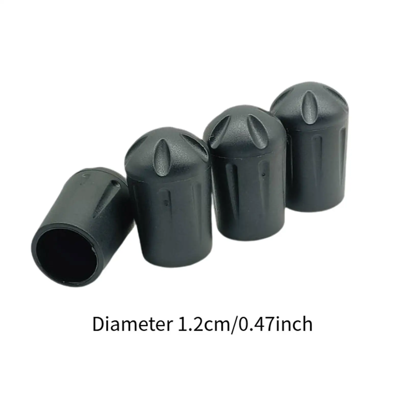 

Black Camping Chair Foot Protector Durable Rubber Leg Cap Replacement Furniture Pad for Folding Chairs