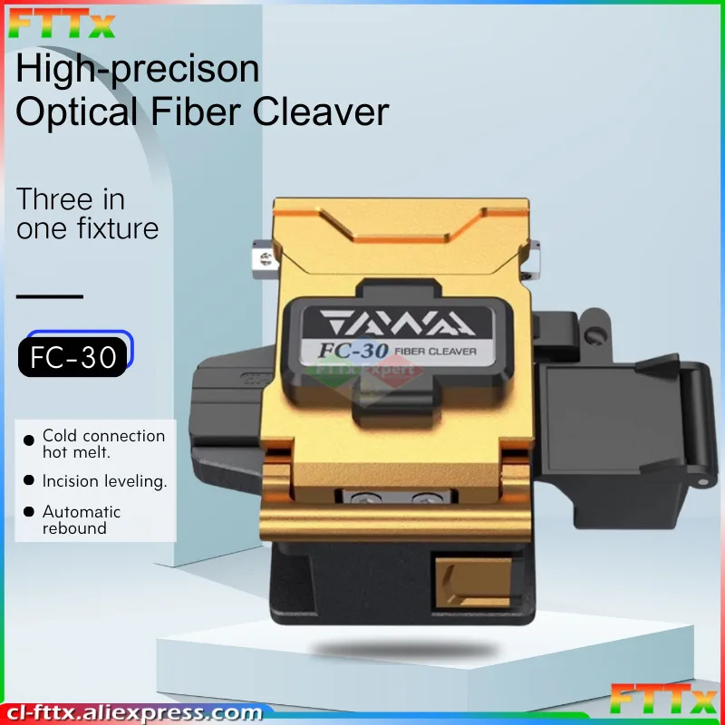 Fiber Cleaver TAWAA FC-30 Cutter Double Fixture Standard Less than 0.5 Degrees (48000 times blade life)