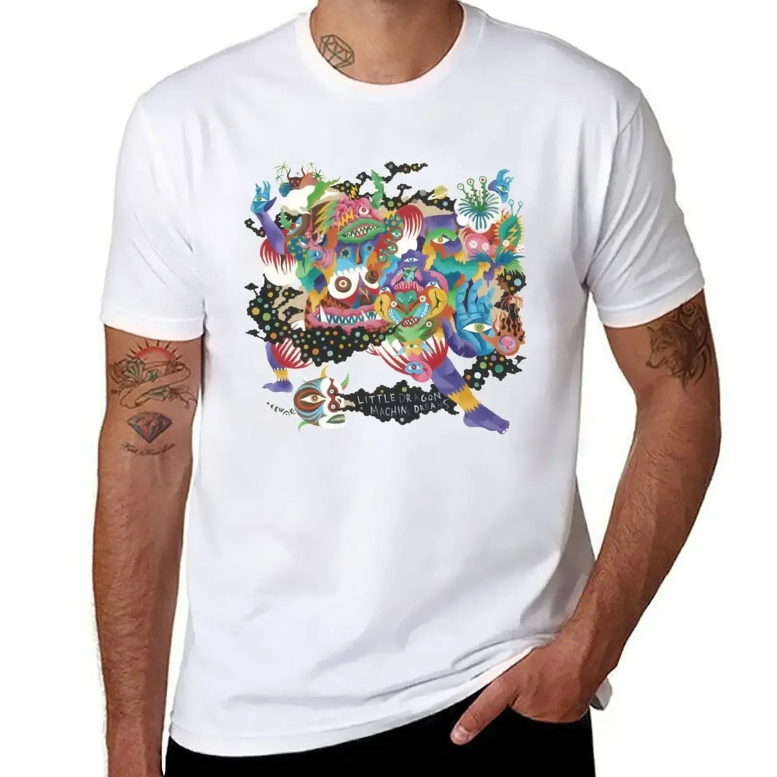 Little Dragon - Machine Dreams T-shirt Vintage Clothes Customizeds Slim Fit T Shirts For Men