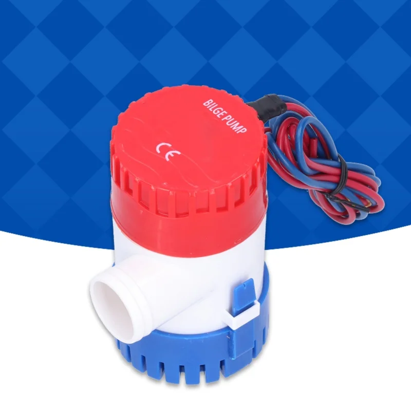 Bilge Pump DC SemiAutomatic Switch Electric Small Submersible Pump For Drain Provide Power 12V/24V 350/500/750/1100GPH(12V