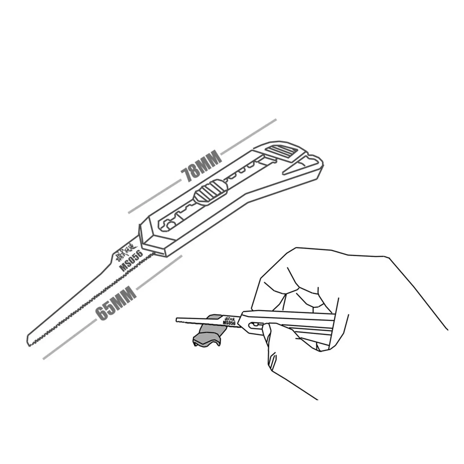 

Plastic Handle Mini Cutting Saw Kit for Precise Hobby Knife Work on Resin Wood and Craft Models