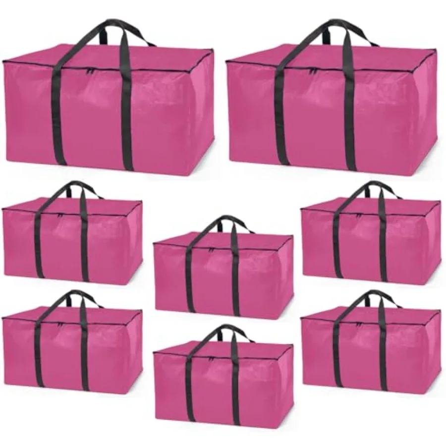 

Oversized Moving Bags or Storage Bag Large Moving Boxes with Backpack Straps, Zippers and Handles Heavy-Duty Packing Bags for M