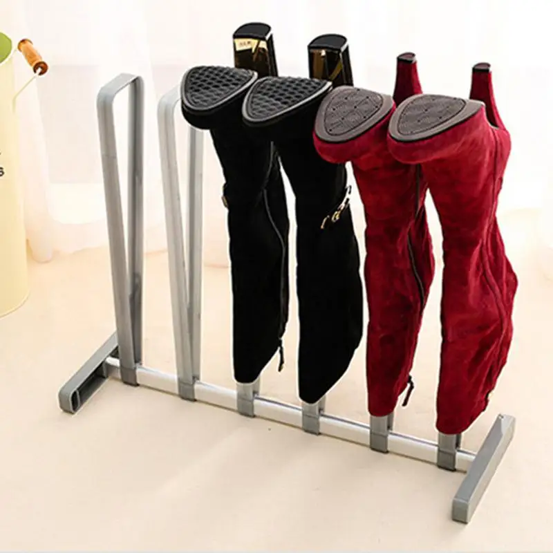 New Shoe Rack Stand Snow Boot Holder Save Space Stainless Steel Shoes Storage Shelf Organizer For Home Accessories