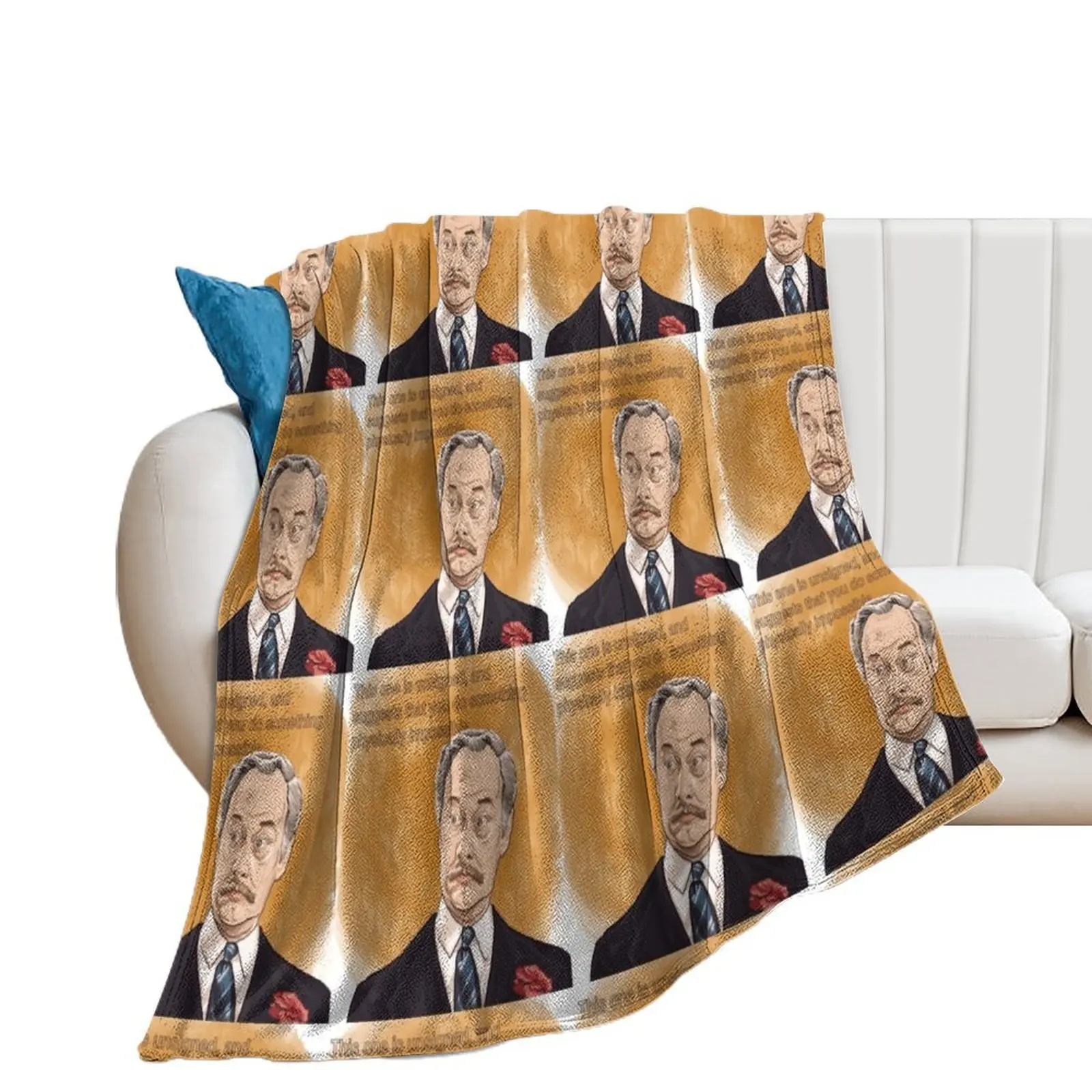 

Captain Peacock - AYBS - Are you being served sir Throw Blanket Luxury Thicken Bed linens valentine gift ideas Blankets