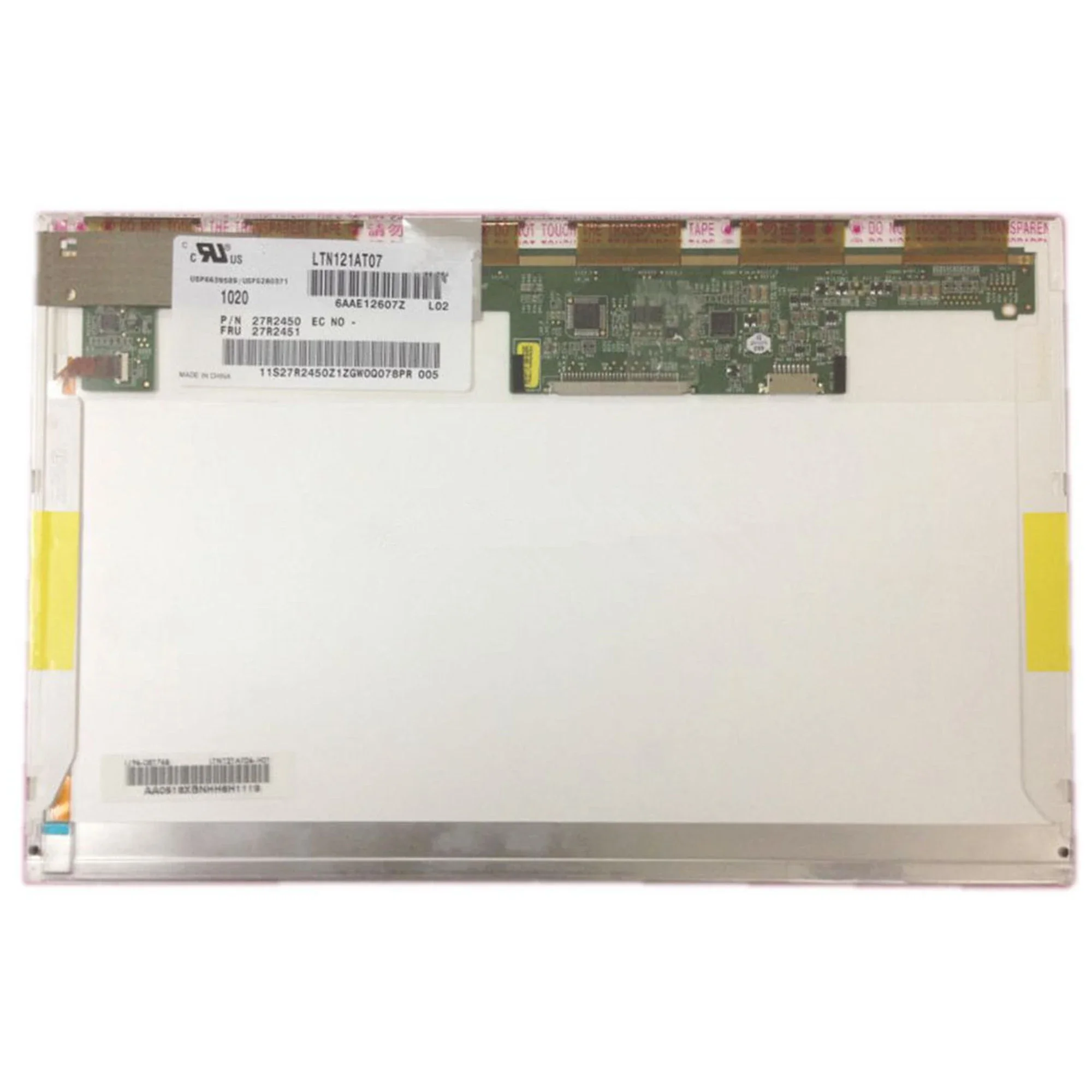 LTN121AT07 L02 L01 fit B121EW09 V.3 LP121WX3 TLC1 N121IB-L05 30 Pins 12.1 LED LCD