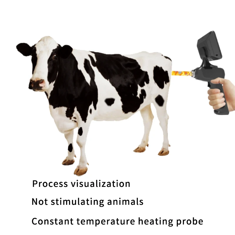 Dearsee Visual Artificial Insemination Gun for Cattle Sheep 5 Inch HD 1080P Veterinary Endoscope Camera