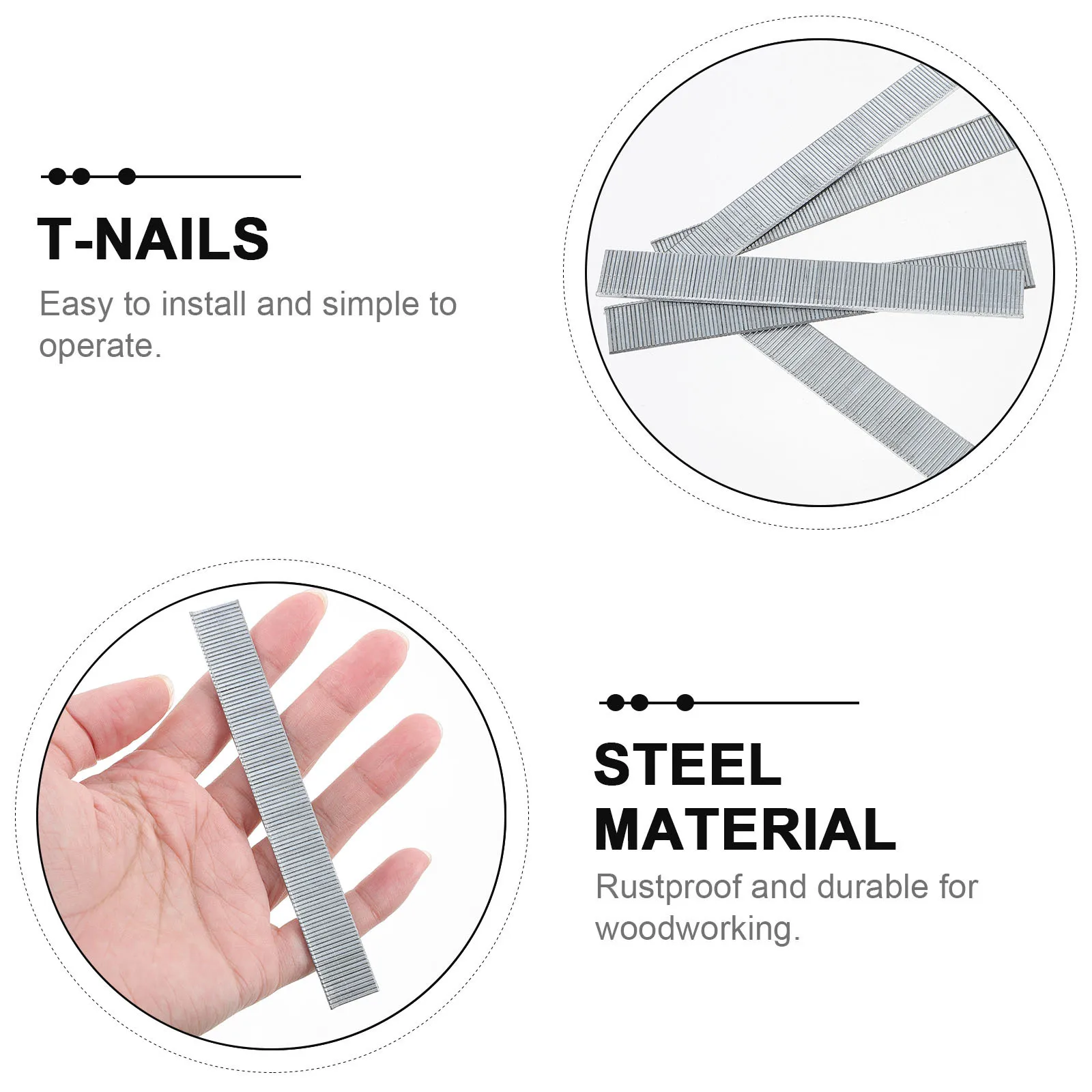 

5000Pcs Easy Operate Straight Nails for Woodworking Carpentry Home Upholstery Long Lasting Straight Nails for Woodworking