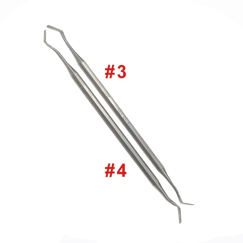 

1pc Dental Stainless Steel Spatula Mixing Knife Wax Carver Double Ended Composite Scoop Sculpting Resin Filling Instrument Wax