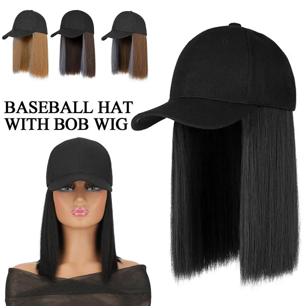 Collar Hair Synthetic Headband Baseball Cap Multi-color Natural Connecting Cap Synthetic Wig Integrated Wig Cap