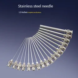 Factory direct 1.5 inch needle tube exposed 38MM 8G to 19G stainless steel dispensing needle dispensing machine accessories