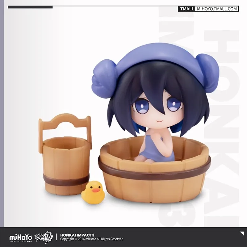 miHoYo HonkaiImpact3 official anime and game peripherals Hot Springs Holiday Series DIY Box Egg Q Desktop Decoration Accessories