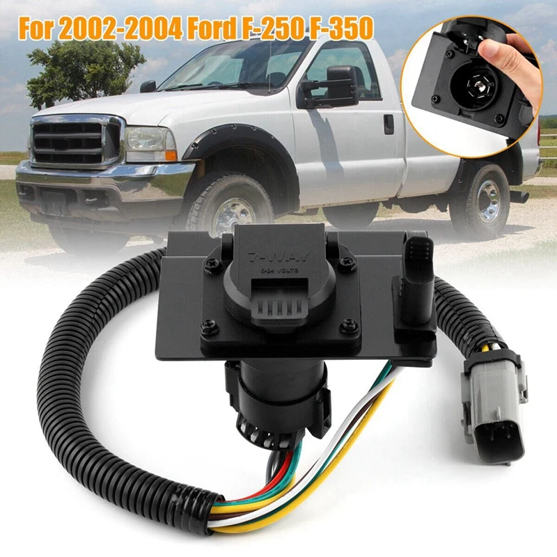 Trailer Tow Wiring Harness 2C3Z13A576DA For 2002-2004 Ford F250 F350 4 & 7 Pin Plug