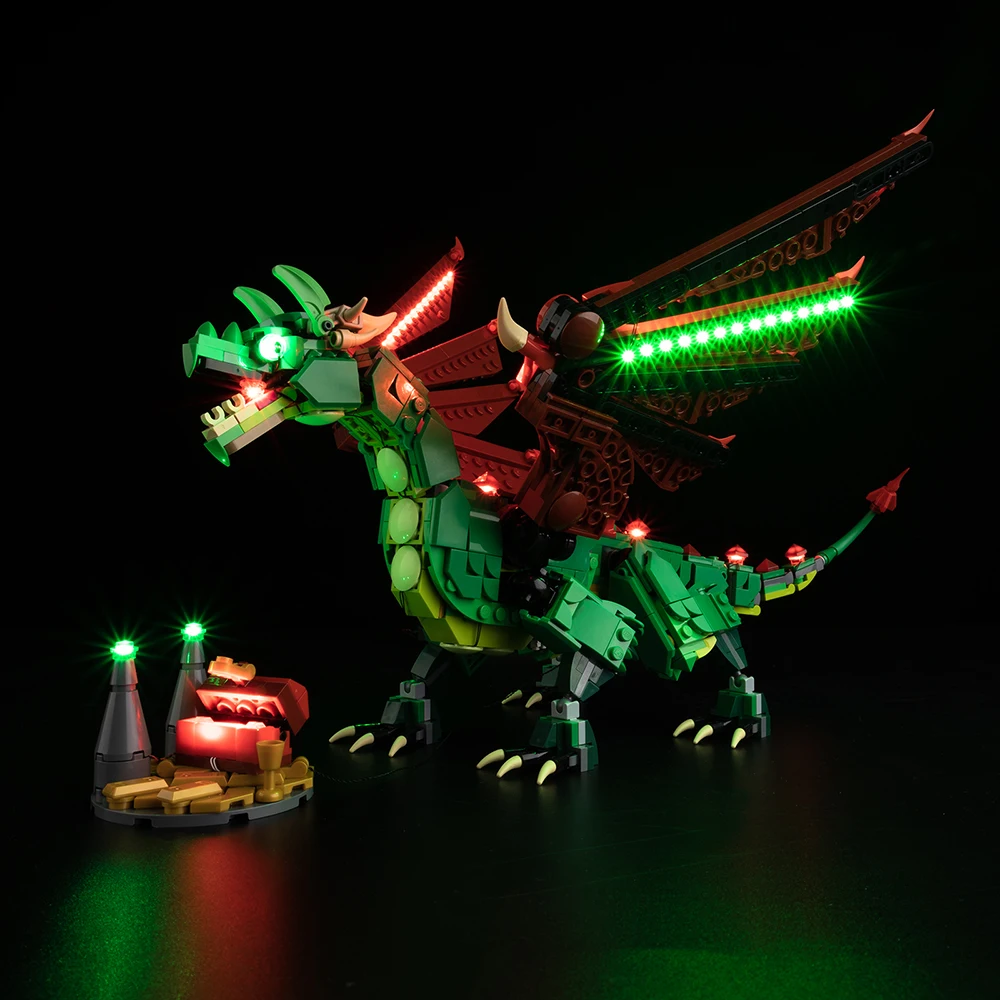 

Lighting Set For LEGO Medieval Dragon Not Include Building Block (Only Led Light Kit)