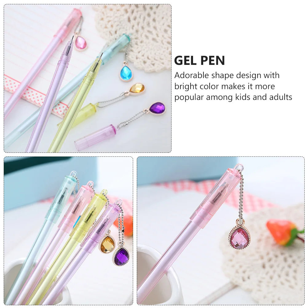 10 قطع من أقلام جل القلب الإبداعية، أقلام كتابة محمولة ممتازة للأطفال والكبار، قلم ناعم هدية قرطاسية للطلاب #5