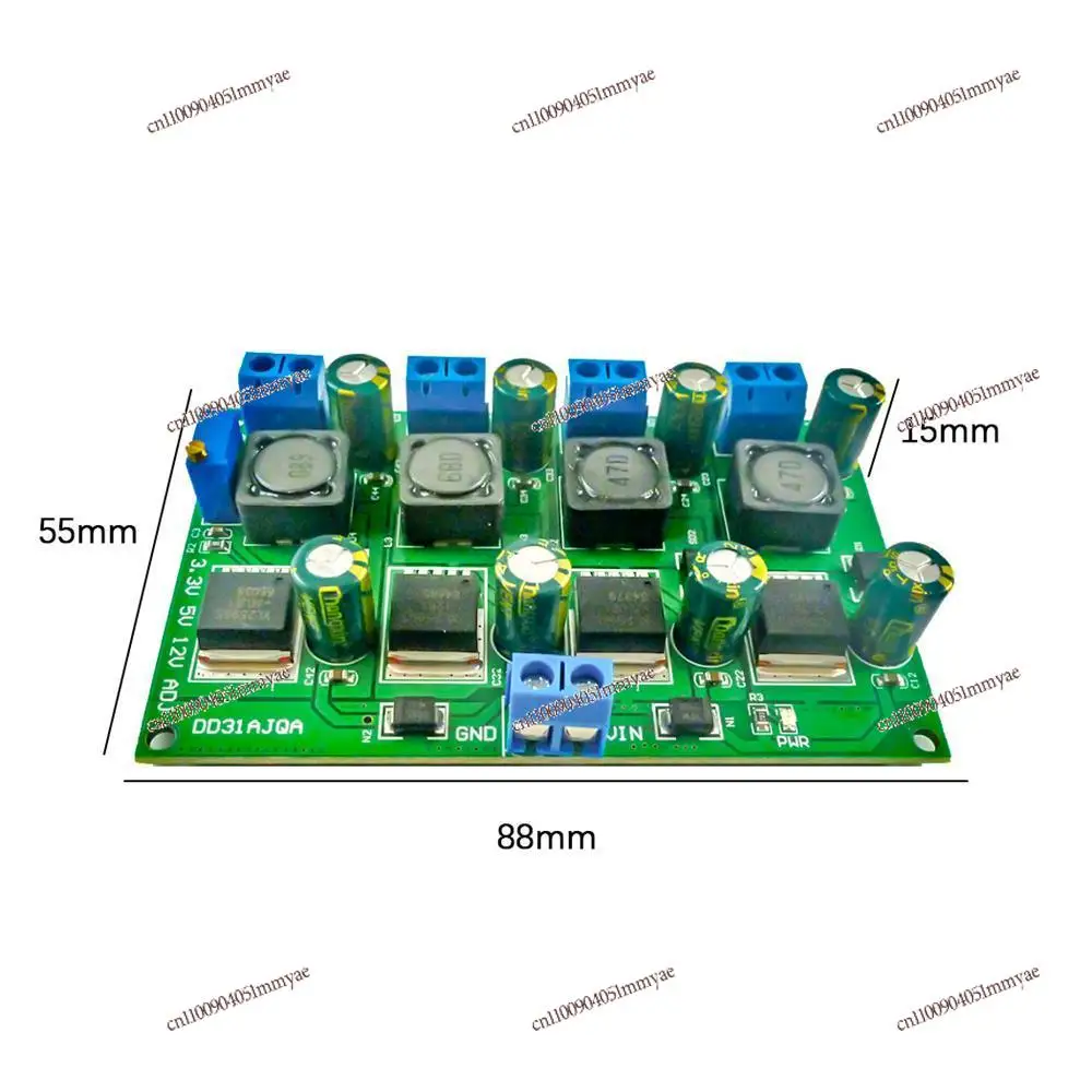 

3A Multi-channel Step-down Module Regulated Power Supply Board 3.3V 5V 12V Adjustable Output 2-28V DD31AJQA