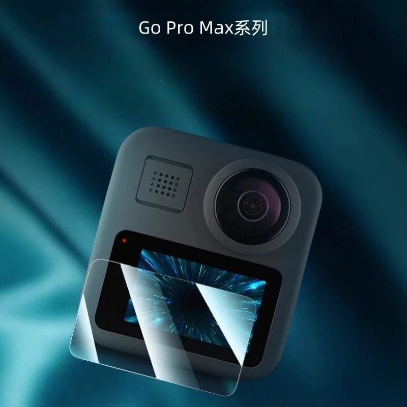 ل GOPRO MAX Max2 واقي كاميرا الشاشة من الزجاج المقسى لشاشة GOPRO MAX LCD طبقة رقيقة واقية لحماية الزجاج