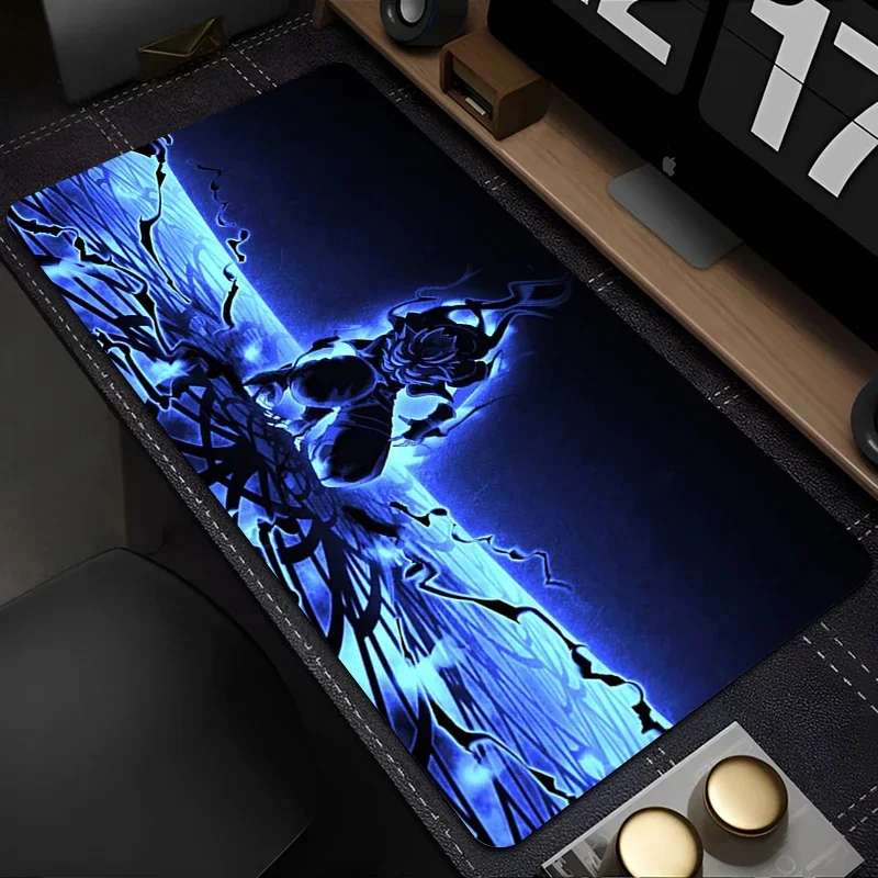 Black And White Anime Desktop Mat Office PC Gaming Accessories Keyboard Mouse Pad Laptop K-Kingdom Hearts Mousepad Gamer Carpet