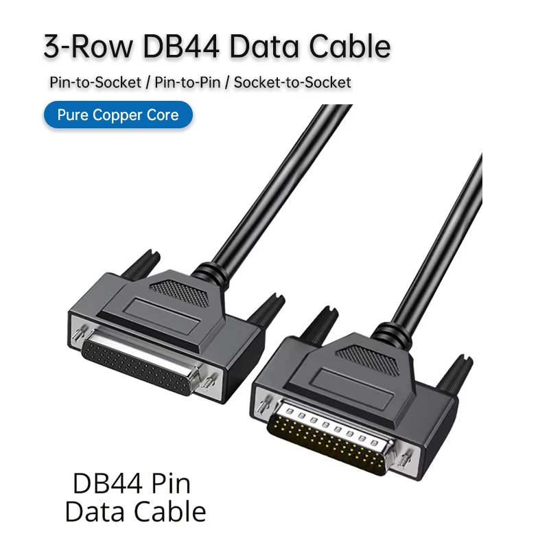 

HDB44 Serial Cable 44-Pin 3-Row for POS Terminal CNC Machine Laser Marking Machine Data Connection